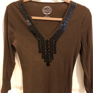 Michael Kors top with Black Detail